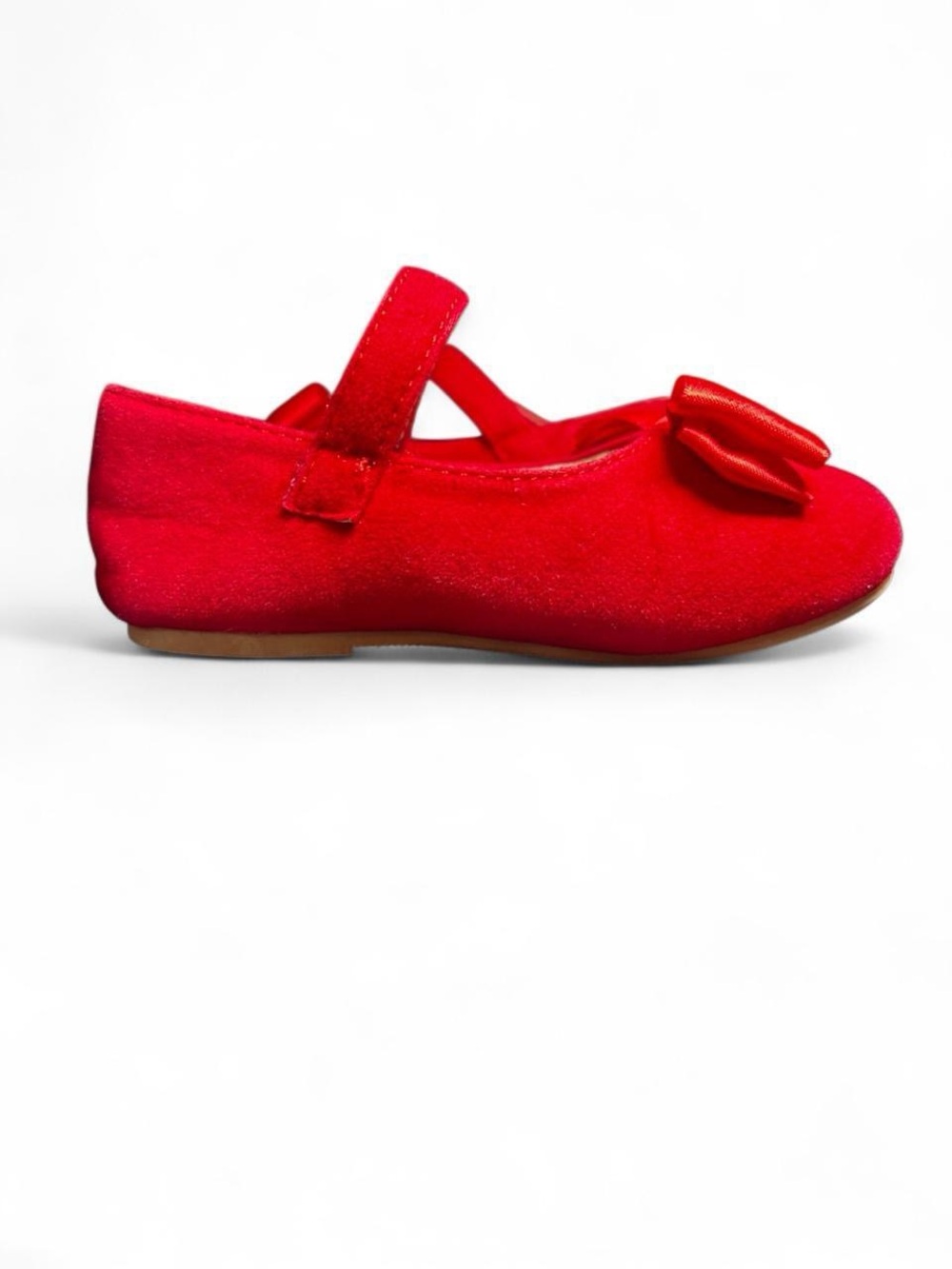 Ruby Red Velvet Mary Janes